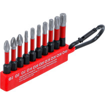 Jeu d'embouts de torsion | entraînement six pans mâle 6,3 mm (1/4") | 50 mm | 10 pcs.