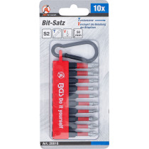 Jeu d'embouts de torsion | entraînement six pans mâle 6,3 mm (1/4") | 50 mm | 10 pcs.