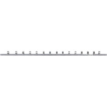 Rail pour douilles 15 clips | 6,3 mm (1/4")