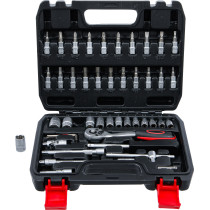 Coffret de douilles | 6,3 mm (1/4") | 46 pièces