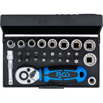 Coffret de douilles | 6,3 mm (1/4") | 28 pièces