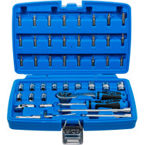 Coffret de douilles | 6,3 mm (1/4") | 46 pièces