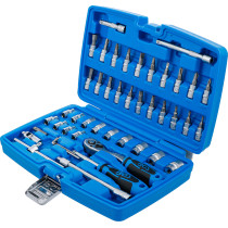 Coffret de douilles | 6,3 mm (1/4") | 46 pièces