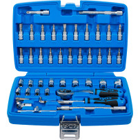 Coffret de douilles | 6,3 mm (1/4") | 46 pièces