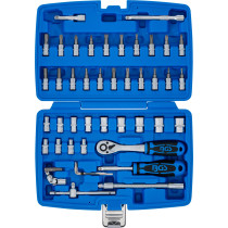 Coffret de douilles | 6,3 mm (1/4") | 46 pièces