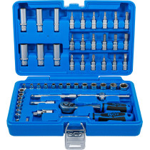 Coffret de douilles | 6,3 mm (1/4") | 53 pièces