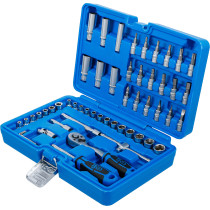 Coffret de douilles | 6,3 mm (1/4") | 53 pièces