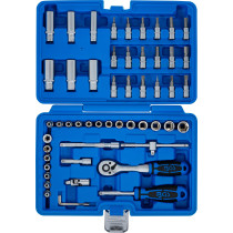 Coffret de douilles | 6,3 mm (1/4") | 53 pièces