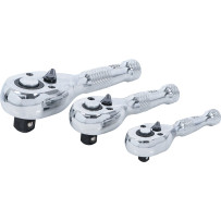 Jeu de mini-cliquets | 6,3 mm (1/4") / 10 mm (3/8") / 12,5 mm (1/2") | 3 pièces