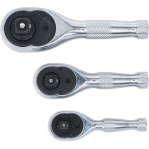 Jeu de mini-cliquets | 6,3 mm (1/4") / 10 mm (3/8") / 12,5 mm (1/2") | 3 pièces