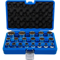 Jeu de douilles Gear Lock | 12,5 mm (1/2") | 19 pièces