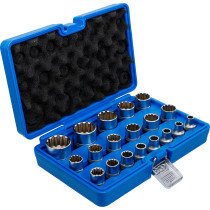 Jeu de douilles Gear Lock | 12,5 mm (1/2") | 19 pièces