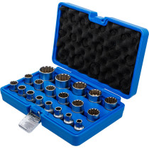 Jeu de douilles Gear Lock | 12,5 mm (1/2") | 19 pièces