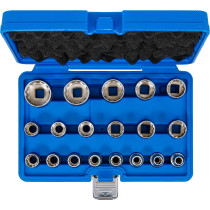 Jeu de douilles Gear Lock | 12,5 mm (1/2") | 19 pièces