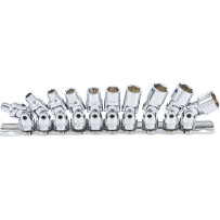 Coffret de douilles articulées | 6,3 mm (1/4") | 5 - 13 mm | 10 pièces