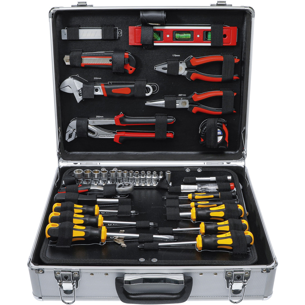 Jeu d’outils dans malette aluminium | 129 pièces