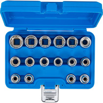 Jeu de Douilles, douze pans | 12,5 mm (1/2") | 8 - 24 mm | 16 pièces