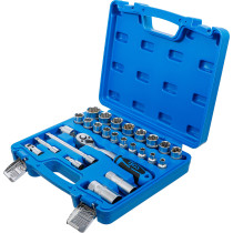 Coffret de Douilles à profil ondulé | 10 mm (3/8") | 26 pièces