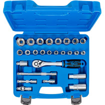 Coffret de Douilles à profil ondulé | 10 mm (3/8") | 26 pièces