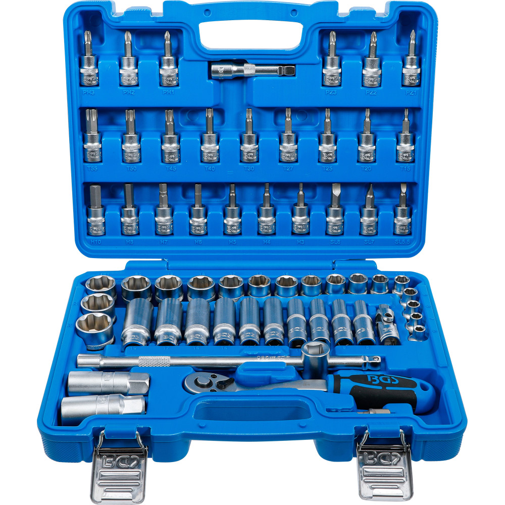 Coffret de douilles | 10 mm (3/8") | 61 pièces