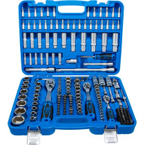 Jeu de douilles à six pans | 6,3 mm (1/4") / 10 mm (3/8") / 12,5 mm (1/2") | 192 pièces