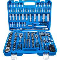 Jeu de douilles à six pans | 6,3 mm (1/4") / 10 mm (3/8") / 12,5 mm (1/2") | en pouce | 192 pièces