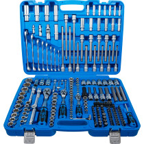 Jeu de douilles à six pans | 6,3 mm (1/4") / 10 mm (3/8") / 12,5 mm (1/2") | 214 pièces