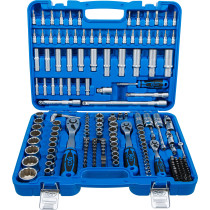 Coffret de Douilles douze pans | 6,3 mm (1/4") / 10 mm (3/8") / 12,5 mm (1/2") | 192 pièces