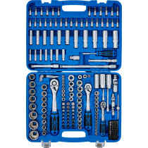 Coffret de Douilles douze pans | 6,3 mm (1/4") / 10 mm (3/8") / 12,5 mm (1/2") | 192 pièces