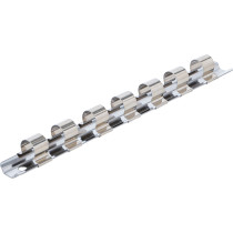 Rail pour douilles 7 clips | 12,5 mm (1/2")