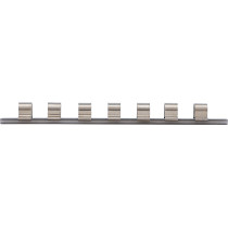 Rail pour douilles 7 clips | 12,5 mm (1/2")