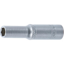 Douille pour clé, six pans, longue | 6,3 mm (1/4") | 6 mm