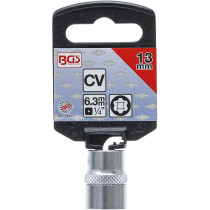 Douille pour clé, Super Lock | 6,3 mm (1/4") | 13 mm