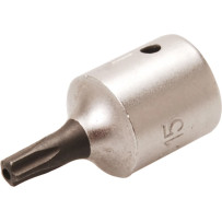 Douille à embouts | 6,3 mm (1/4") | profil TS (pour Torx Plus) avec perçage TS15