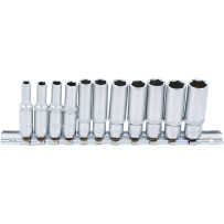 Jeu de douilles, six pans, longues | 6,3 mm (1/4") | 11 pièces