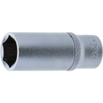 Douille pour clé, six pans, longue | 6,3 mm (1/4") | 14 mm