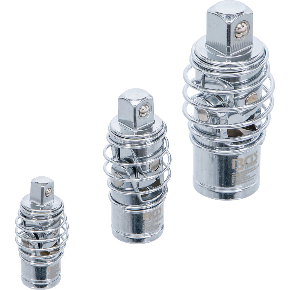 Jeux de douilles articulées | 6,3 mm (1/4") / 10 mm (3/8") / 12,5 mm (1/2") | 3 pièces