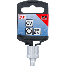 Douille pour clé, profil E | 10 mm (3/8") | E5