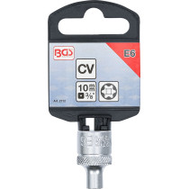 Douille pour clé, profil E | 10 mm (3/8") | E6