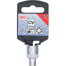 Douille pour clé, profil E | 10 mm (3/8") | E7