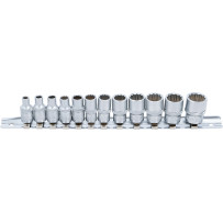 Jeu de Douilles, douze pans | 6,3 mm (1/4") | en pouces | 12 pièces