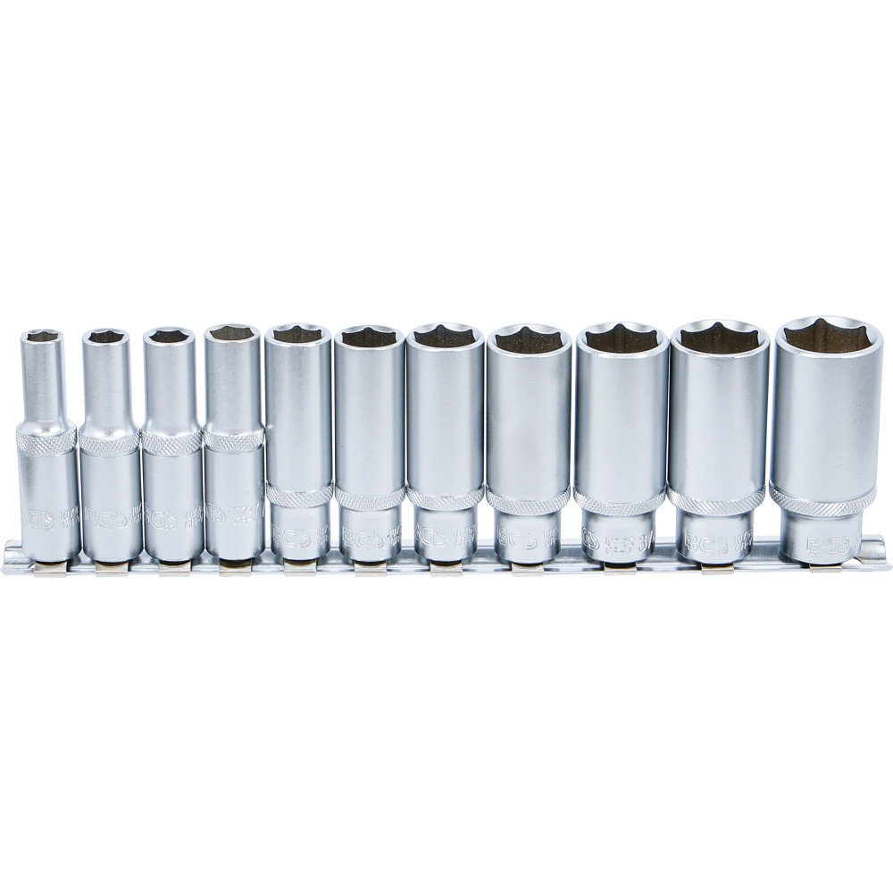 Jeu de douilles six pans, longues | 10 mm (3/8") | en pouce | 11 pièces