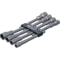 Jeu de douilles à choc | six pans | extra longues | 6,3 mm (1/4") | pour perceuses | 6 - 13 mm | 8 pièces