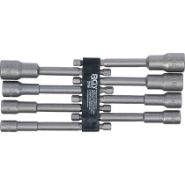 Jeu de douilles à choc | six pans | extra longues | 6,3 mm (1/4") | pour perceuses | 6 - 13 mm | 8 pièces