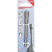 Douille à choc, six pans, extra longue | pour perceuses | 6,3 mm (1/4") | 7 mm