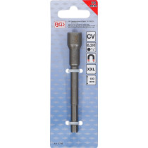 Douille à choc, six pans, extra longue | pour perceuses | 6,3 mm (1/4") | 10 mm
