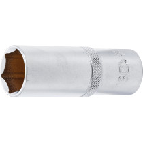 Douille pour clé, six pans, longue | 12,5 mm (1/2") | 21 mm