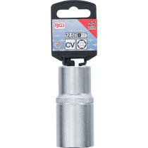 Douille pour clé, six pans, longue | 12,5 mm (1/2") | 27 mm