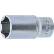 Douille pour clé, six pans, longue | 12,5 mm (1/2") | 28 mm