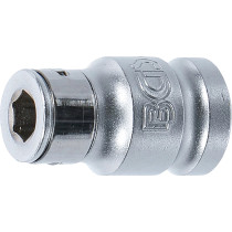 Adaptateur avec bille de retenue | 12,5 mm (1/2") | six pans intérieurs 8 mm (5/16")